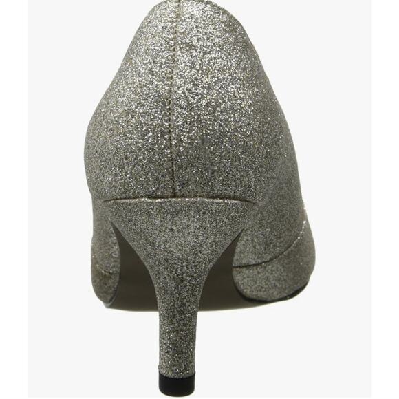 "Easy Street Women's Ravish Dress Pump, Gold Glitter, Size 6WW -7 - Picture 5 of 9